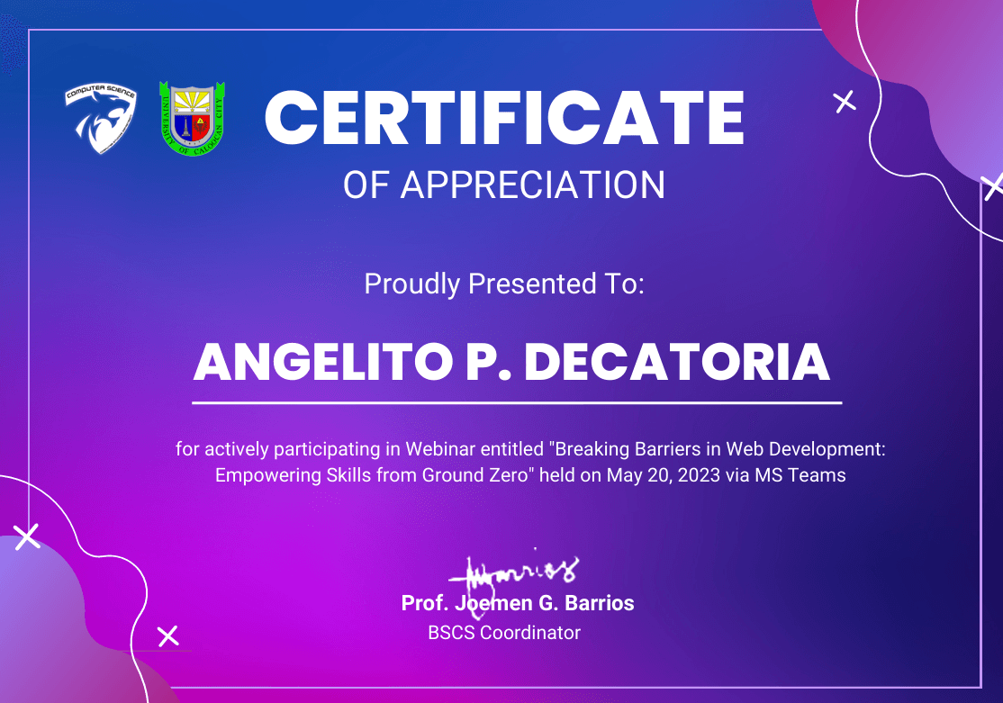 Breaking Barriers in Web Development: Empowering Skills from Ground Zero Certificate